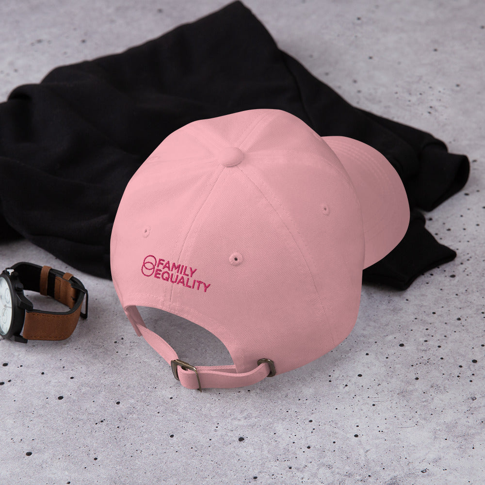 Eradicate Transphobia Baseball Hat in Pink