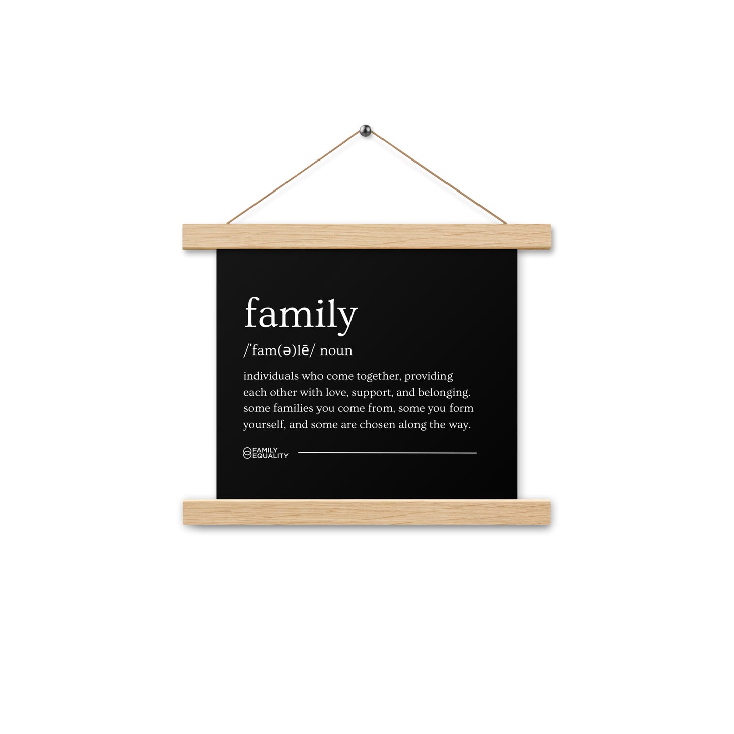 Family Definition Poster with Hangers