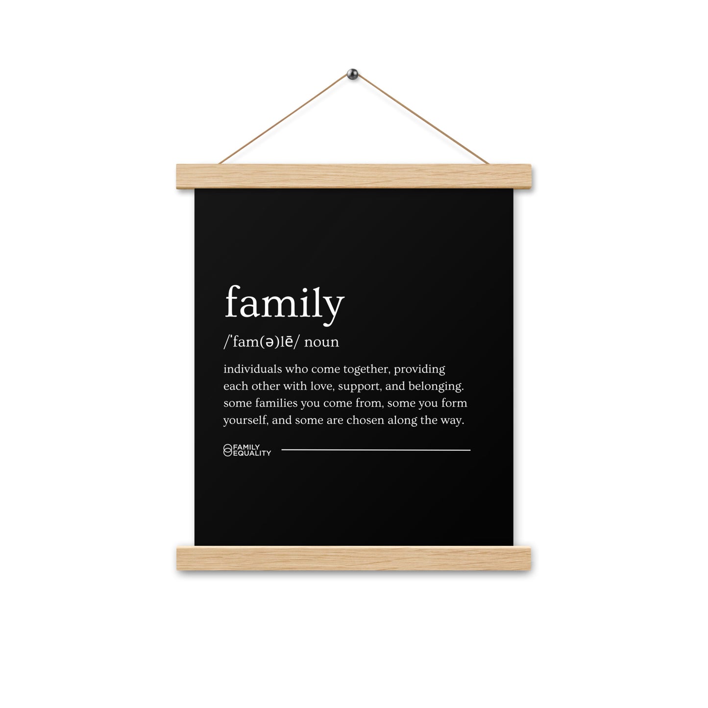 Family Definition Poster with Hangers