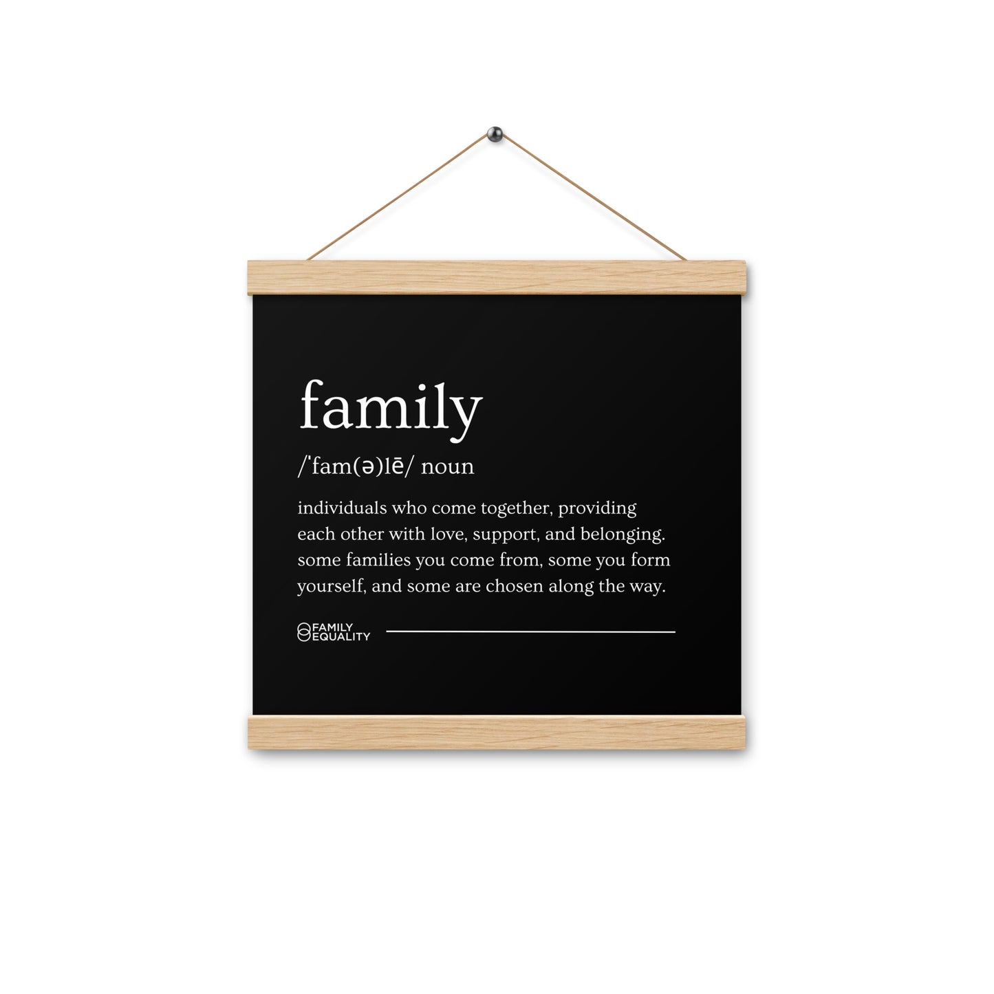 Family Definition Poster with Hangers