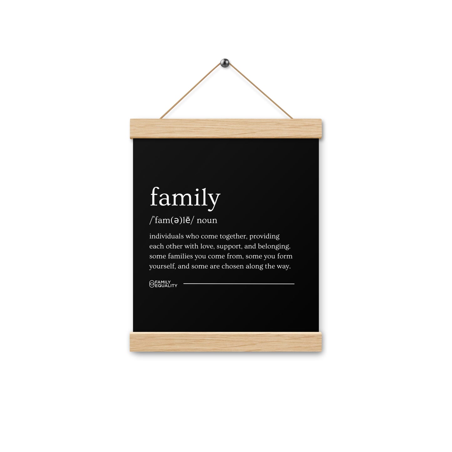 Family Definition Poster with Hangers