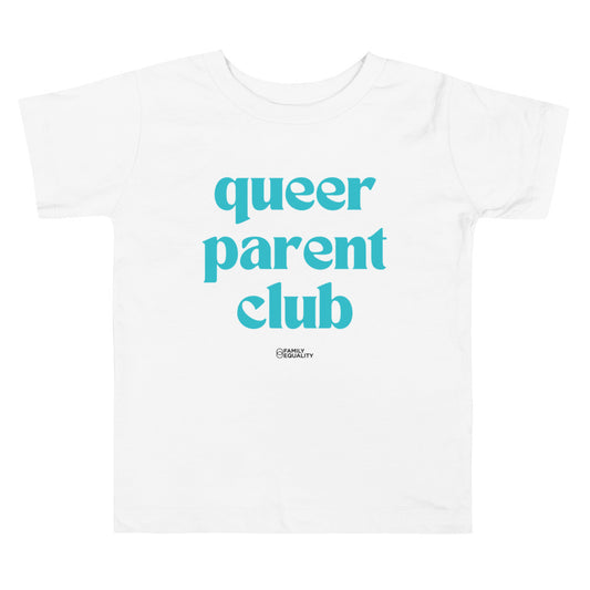Queer Parent Club Toddler Tee in White