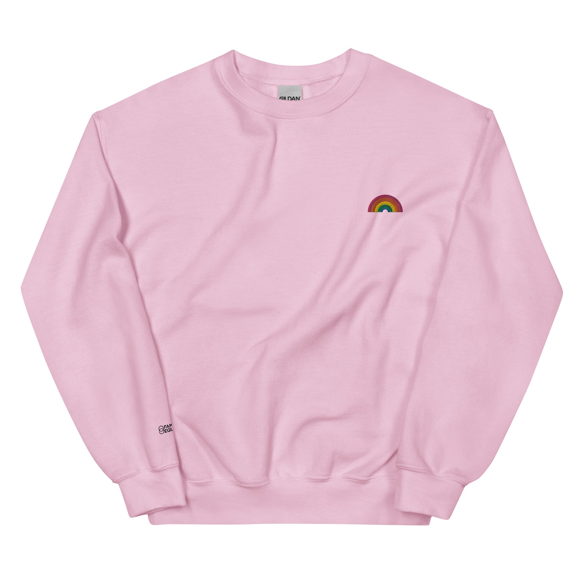 Rainbow Embroidered Sweatshirt Family Equality