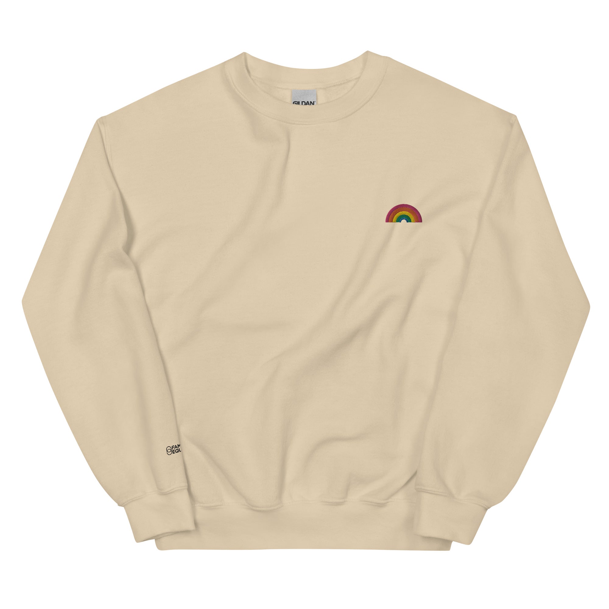 Rainbow embroidered 2024 sweatshirt