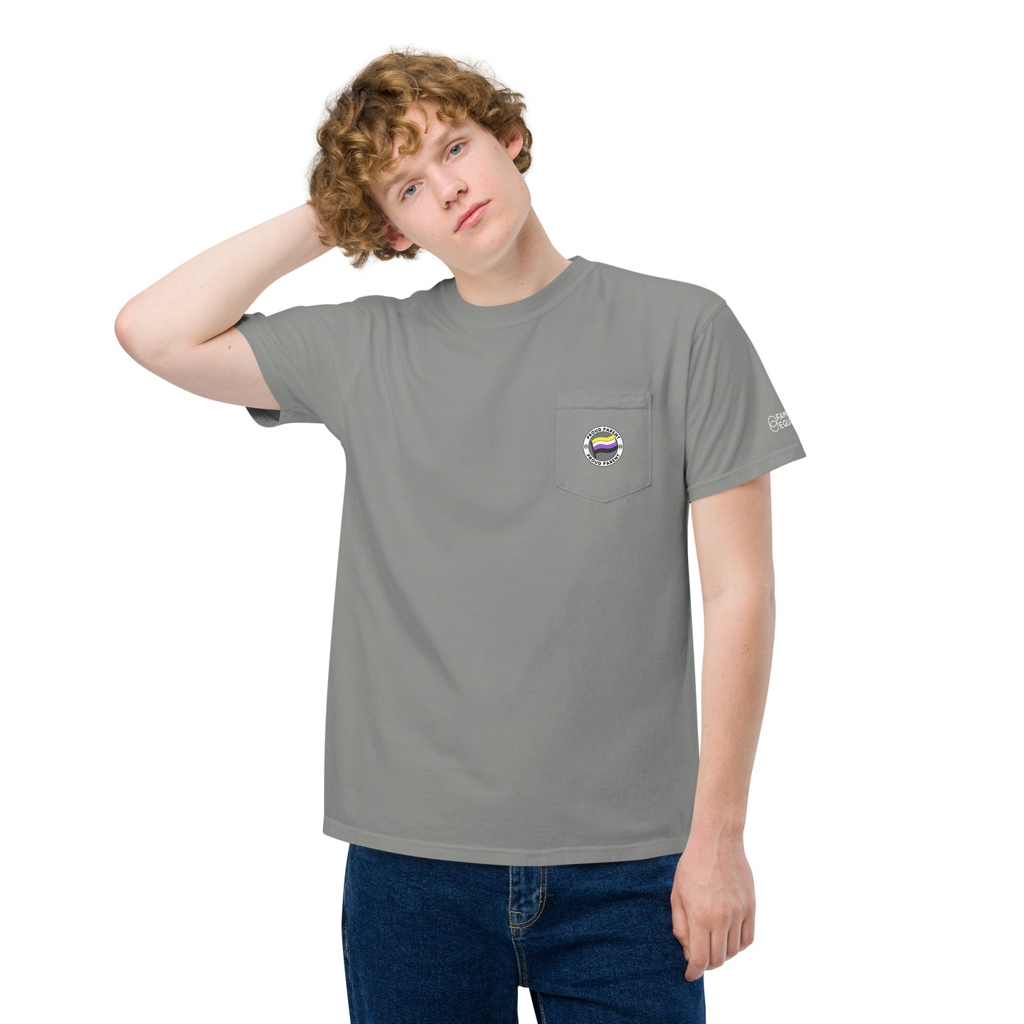 Proud Nonbinary Parent | Unisex garment-dyed pocket t-shirt