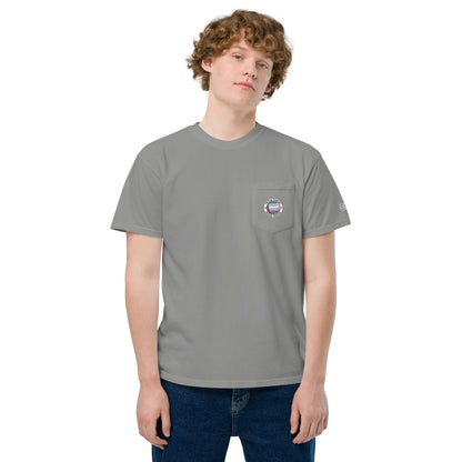 Proud Trans Parent | Unisex garment-dyed pocket t-shirt