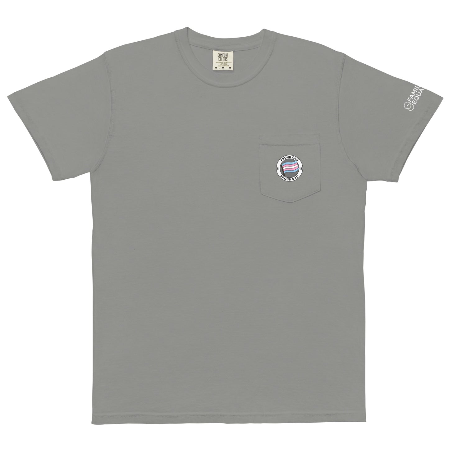 Proud Trans Dad | Unisex garment-dyed pocket t-shirt