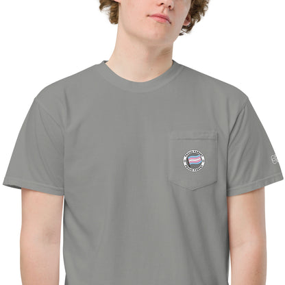Proud Trans Parent | Unisex garment-dyed pocket t-shirt