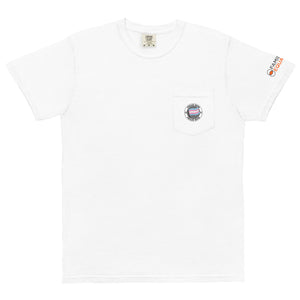 Proud Trans Mom | Unisex garment-dyed pocket t-shirt in white