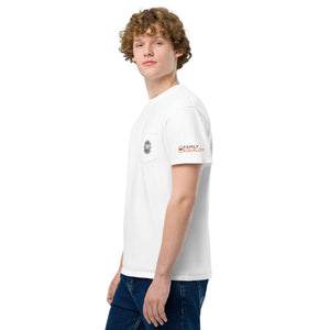 Proud Trans Parent | Unisex garment-dyed pocket t-shirt in white