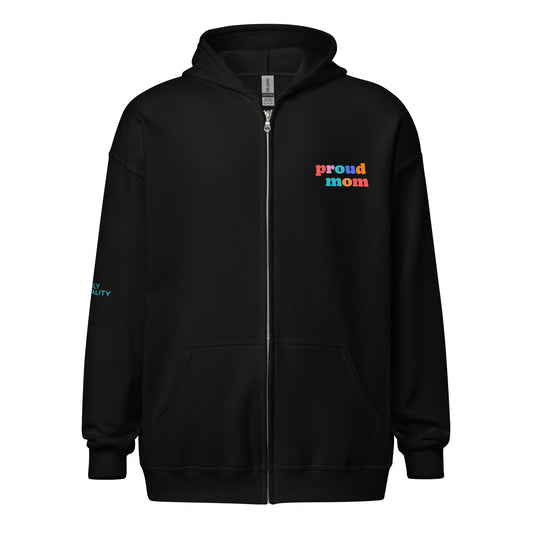 Proud Mom Zip Hoodie