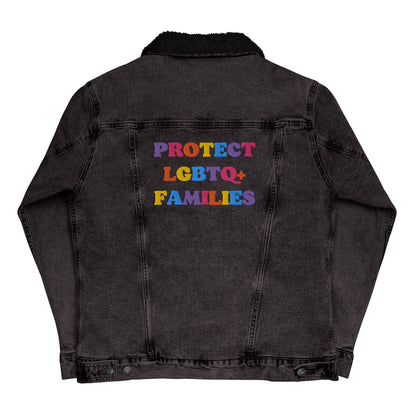 Protect LGBTQ+ Families Denim Sherpa Jacket