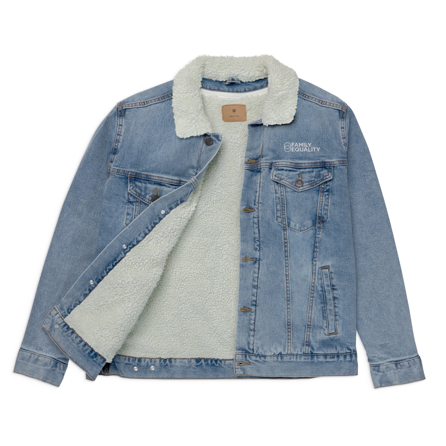 Protect LGBTQ+ Families Denim Sherpa Jacket