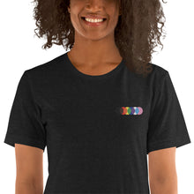 Load image into Gallery viewer, Rainbow Pride Embroidered T-Shirt
