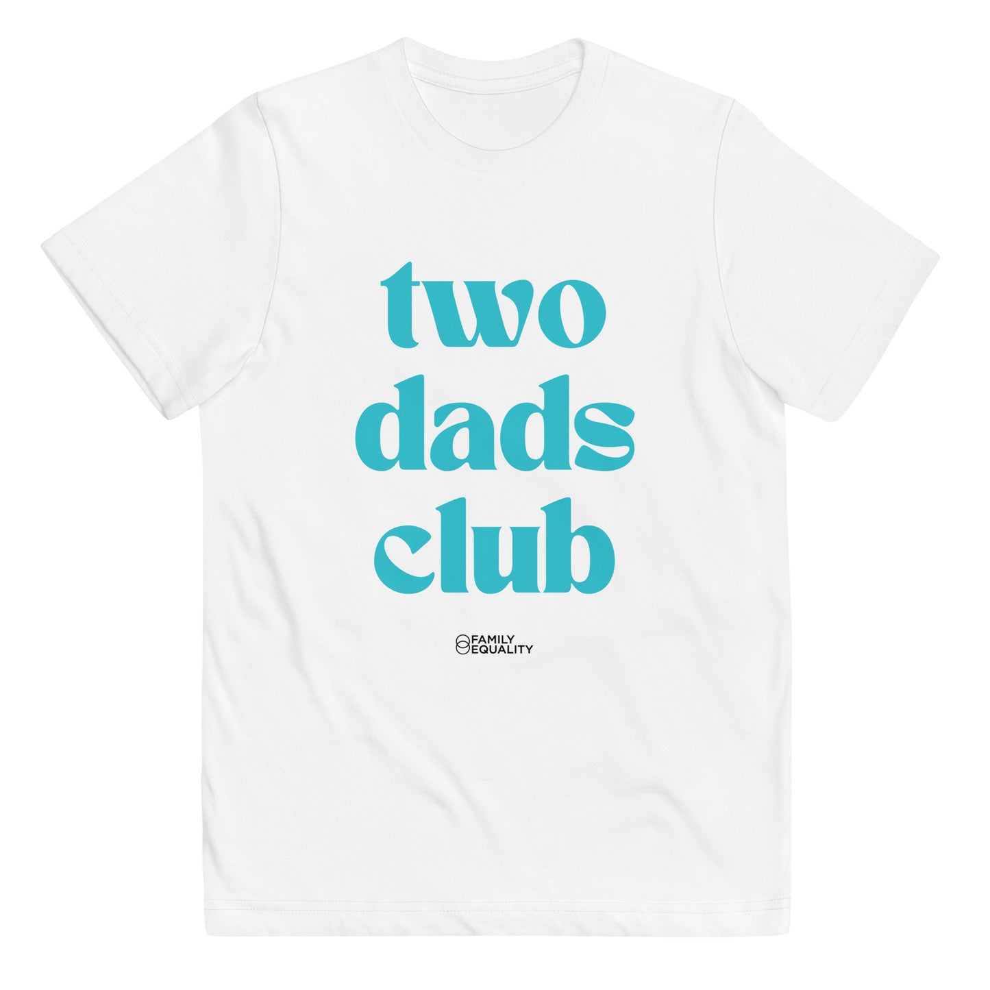Two Dads Club Youth Tee in White