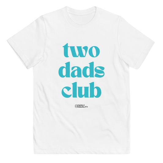 Two Dads Club Youth Tee in White