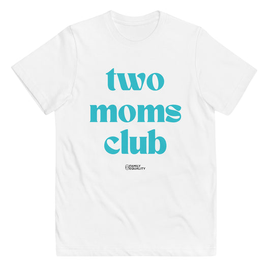 Two Moms Club Youth Tee in White