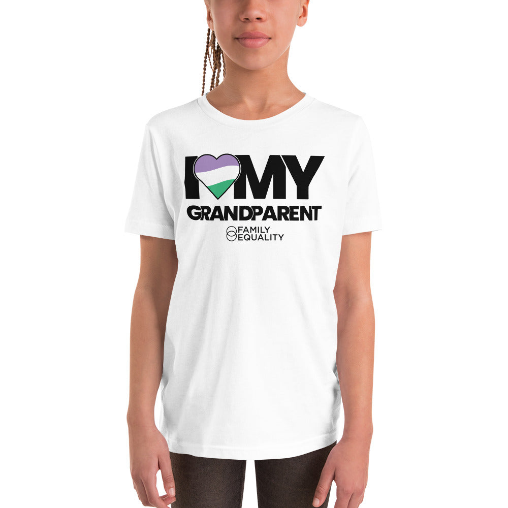 I Love My Genderqueer Granparent Youth T-Shirt