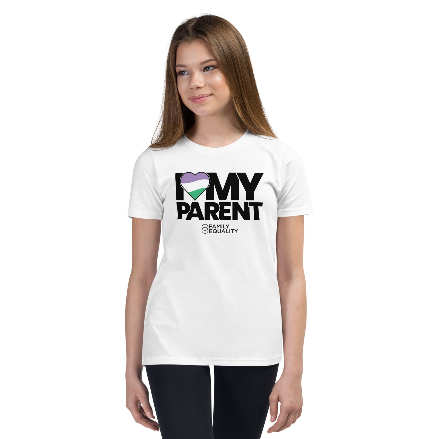 I Love My Genderqueer Parent Youth T-Shirt